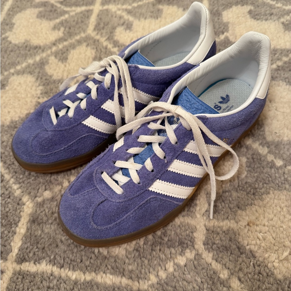 Adidas Blue Suede Sneakers